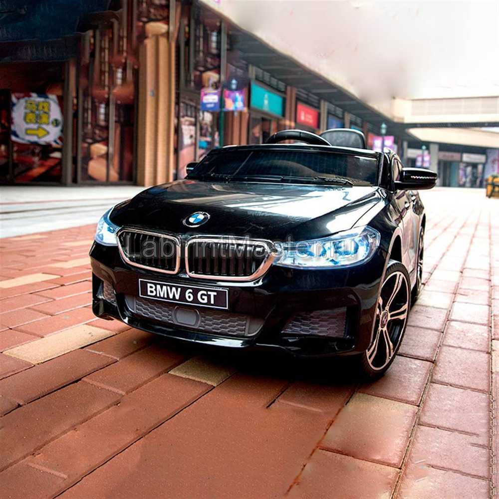 Детский электромобиль "BMW 6 GT" 12V, черный