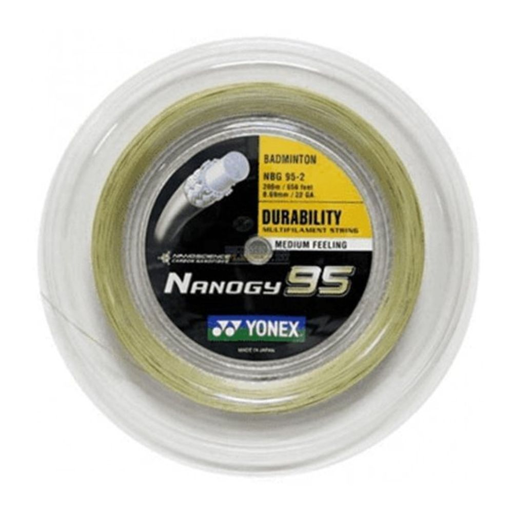 Струны для бадминтона Yonex Nanogy 95 (200 m) - cosmic gold