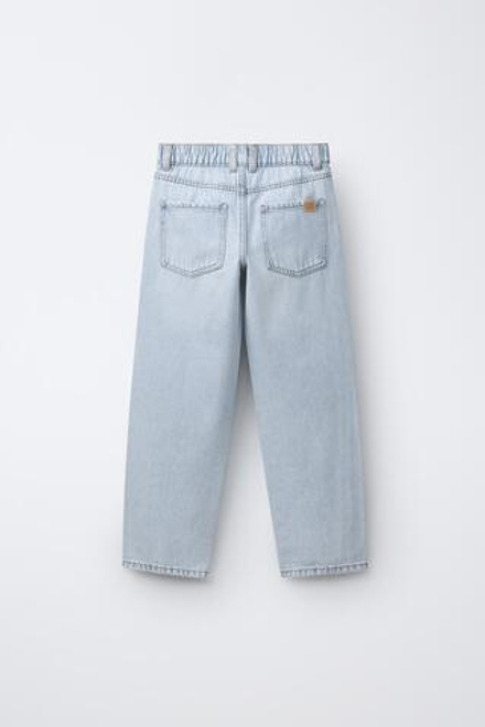 ZARA ДЖИНСЫ BAGGY, ГОЛУБОЙ