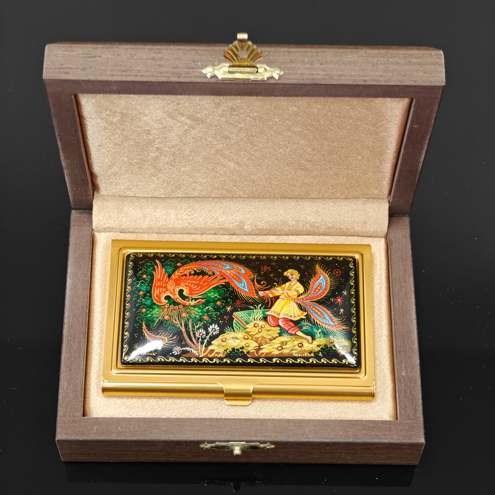 Визитница "Иван-царевич и Жар-птица" (роспись Палех)