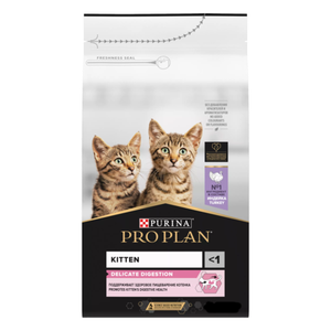 Сухой корм Pro Plan Delicate для котят, при чувствительном пищеварении с индейкой
