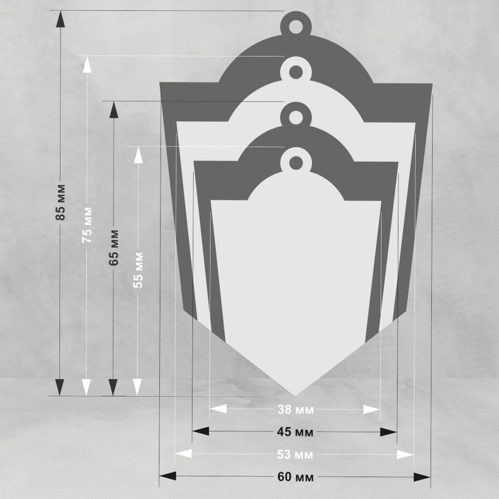 Акриловая медаль 1007