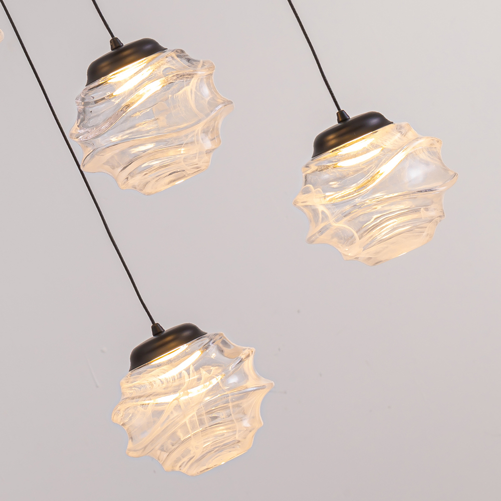 Подвесной светильник MD25030003-5B matt black/clear