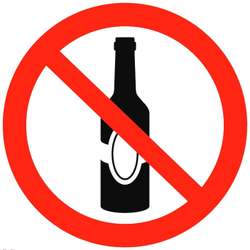 Р53 "Употребление алкогольных напитков запрещено"