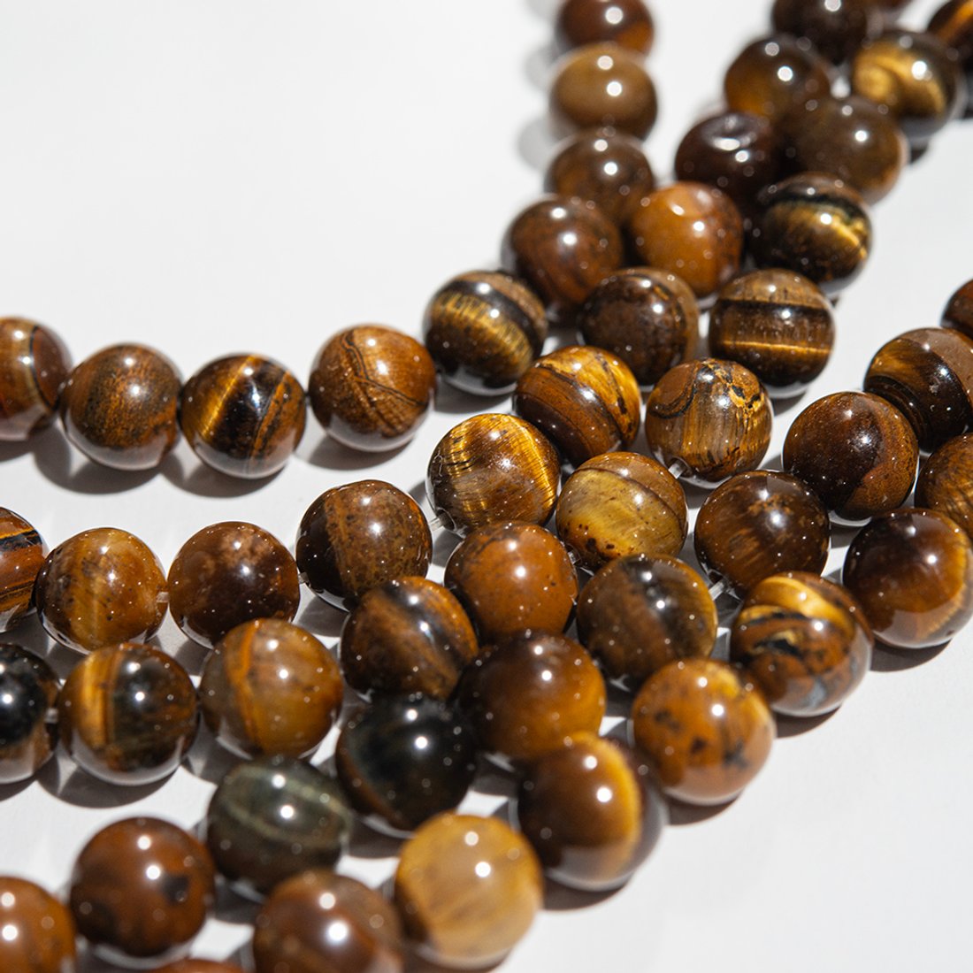 Тигровый глаз натуральный эконом, 10мм, шар