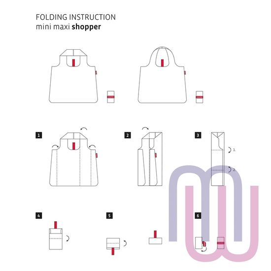 Сумка складная Mini maxi shopper stonegrey dots