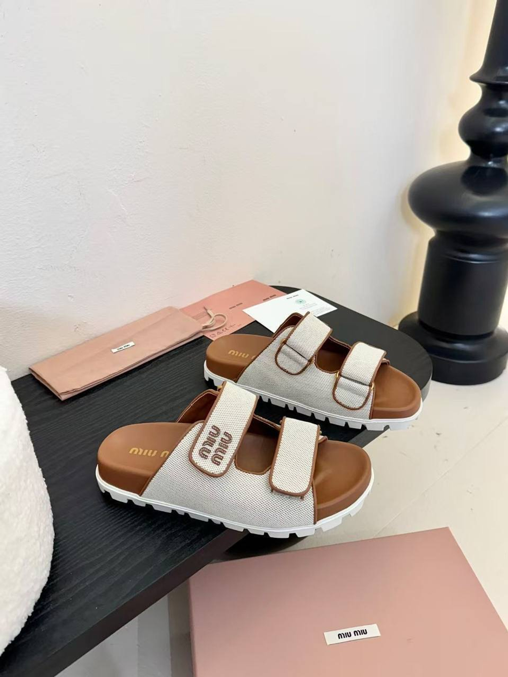 Шлепанцы MIU MIU