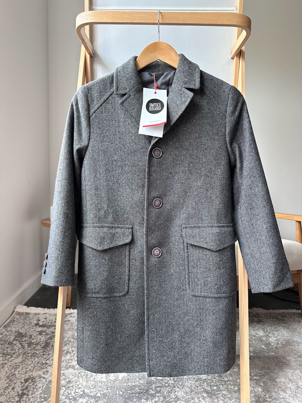 Новое шерстяное пальто Smiths brand, 146