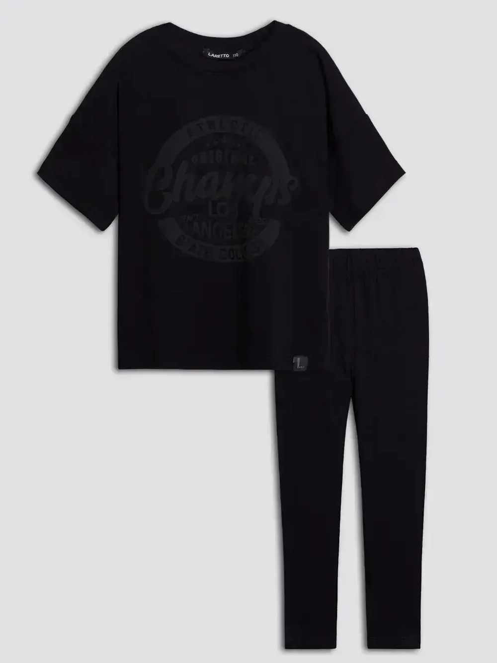 Костюм для девочки летний с леггинсами