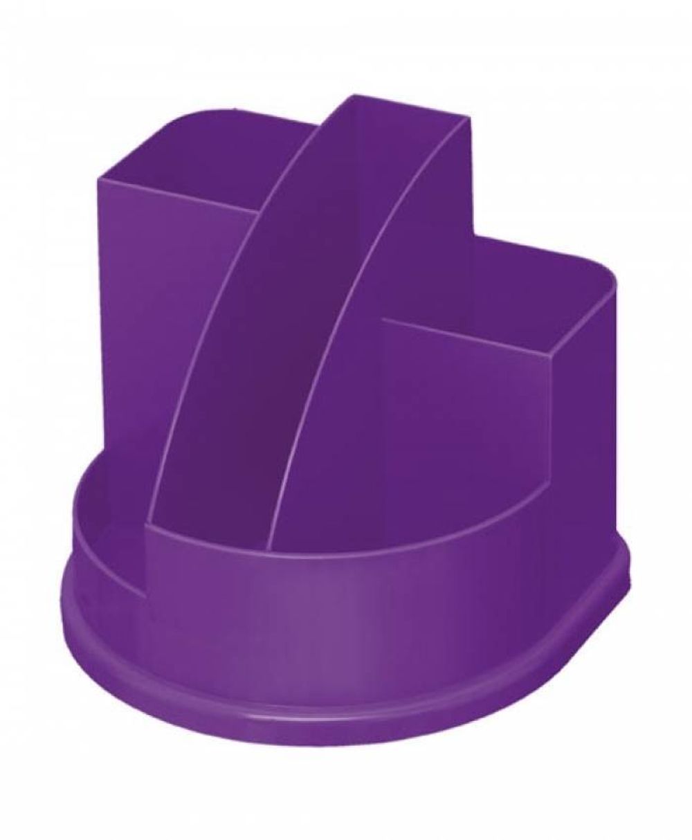 Подставка д/канц АВАНГАРД 5 отд. фиол. интенсив пластик