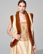 Жилет с меховой отделкой "Екатерина"