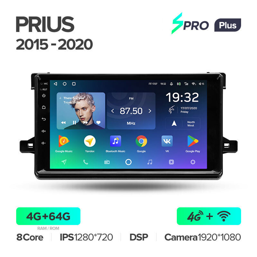 Teyes SPRO Plus 9" для Toyota Prius 2015-2020