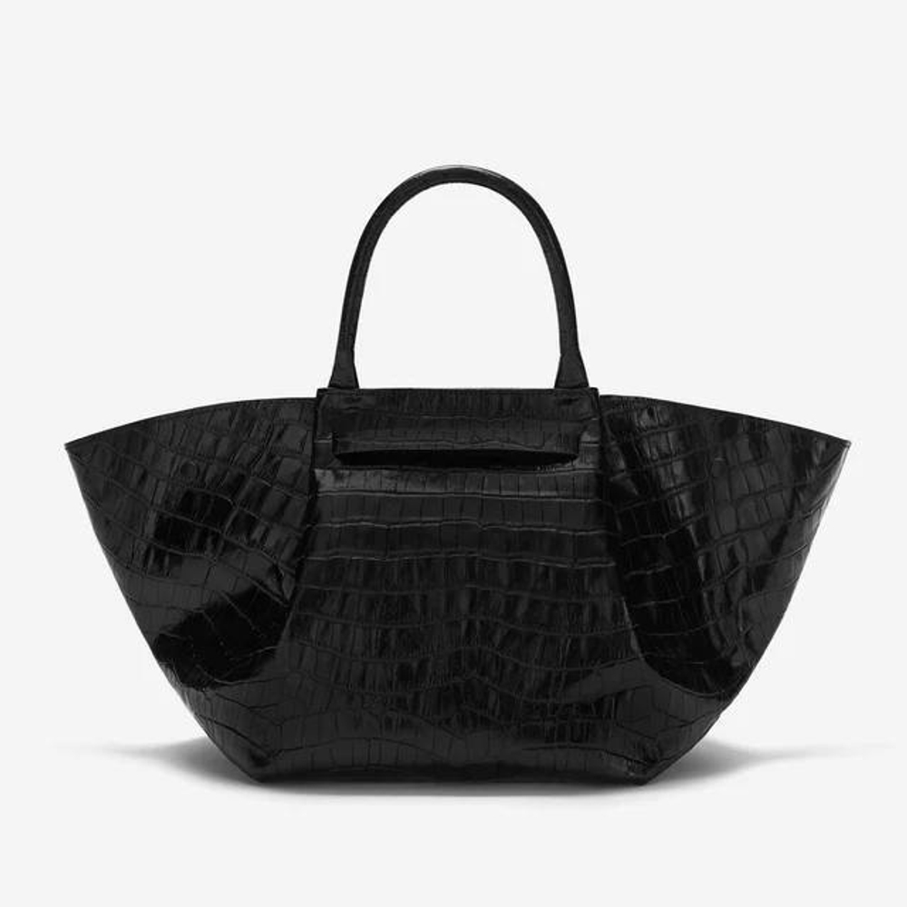 Сумка DeMellier The Midi New York Black Croc-Effect