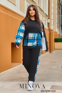 Костюм 1529-черный Minova
