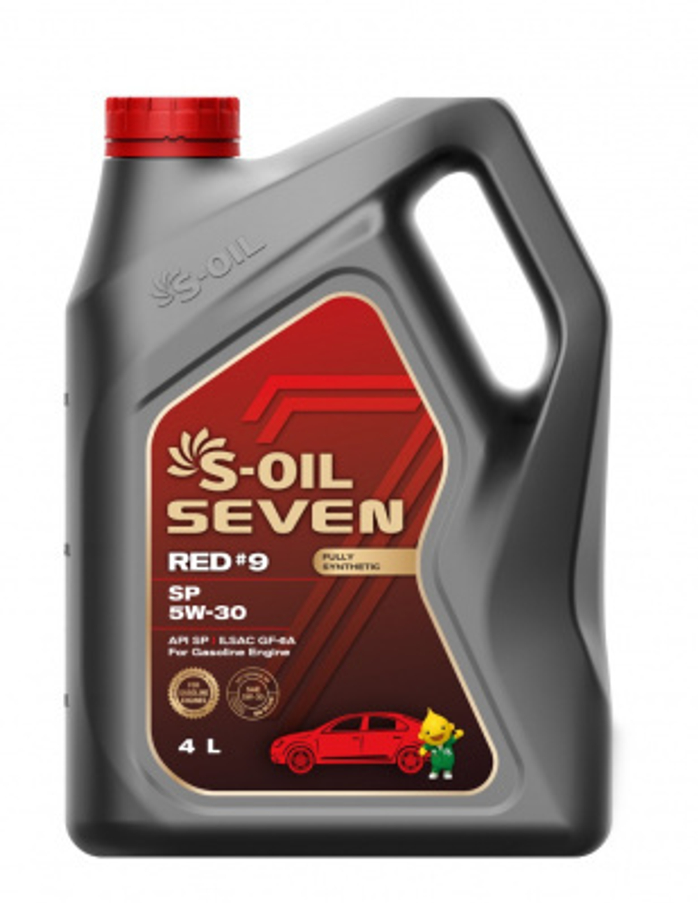 Моторное масло синтетическое S-OIL 5W30 "7 RED #9 SP 5W-30", 4л