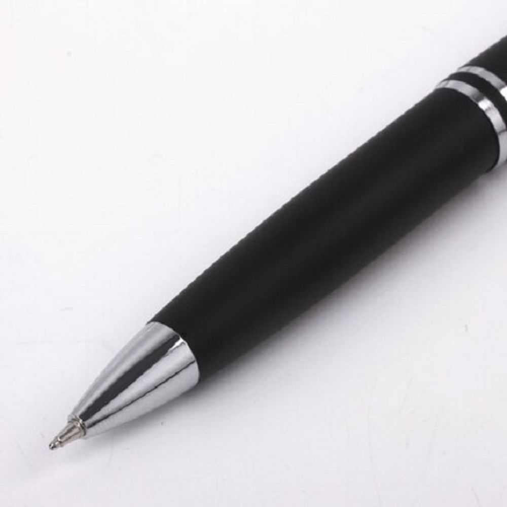 Набор ручек Brauberg Duetto (шариковая 1мм + перьевая 0.5мм), синие, корпус черный