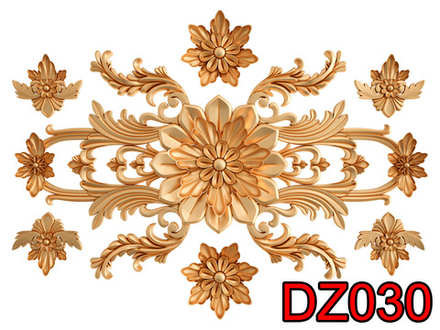 Фото обои - Декор под золото DZ030