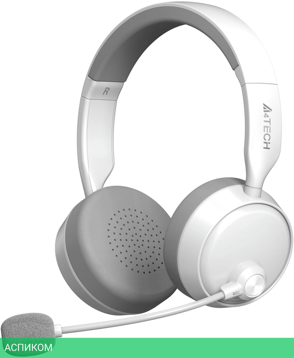 Наушники A4Tech BH230 белый/серый (BH230 WHITE)