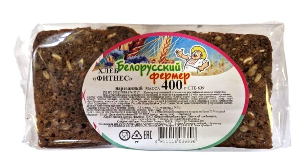 Хлеб "Фитнес" 400г. Берестейский пекарь - купить не дорого с доставкой по Москве