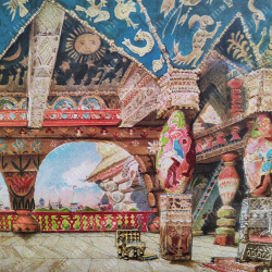 Васнецов В. М. Эскиз декорации Палаты царя Берендея. Хромолитография