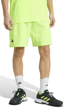 Мужские теннисные шорты Adidas Club 3 Stripes 9" - зеленый