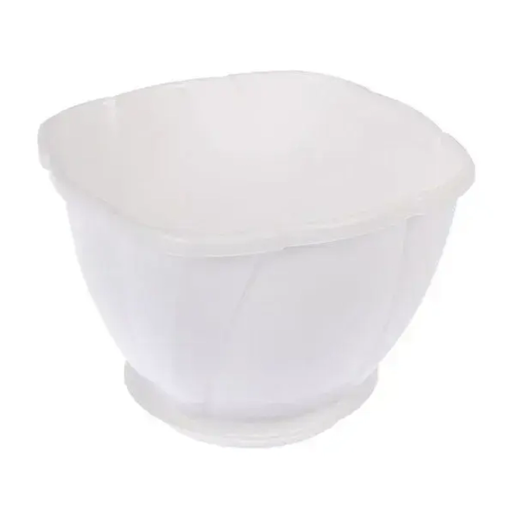 Кашпо Gloria 0,5 л с поддоном (снежно-белый)