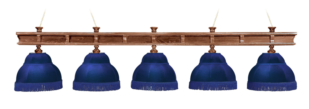 Лампа Президент 5пл. ясень (№7,бархат зеленый,бахрома желтая,фурнитура золото)