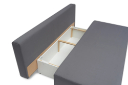 Диван-кровать Икер, спальное место 140х186, велюр, еврокнижка