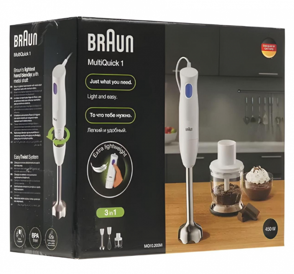 Блендер погружной Braun HB101AI-MQ10.202MWH (q)