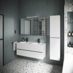 Тумба с раковиной Sancos Urban UR120-2W белый глянец