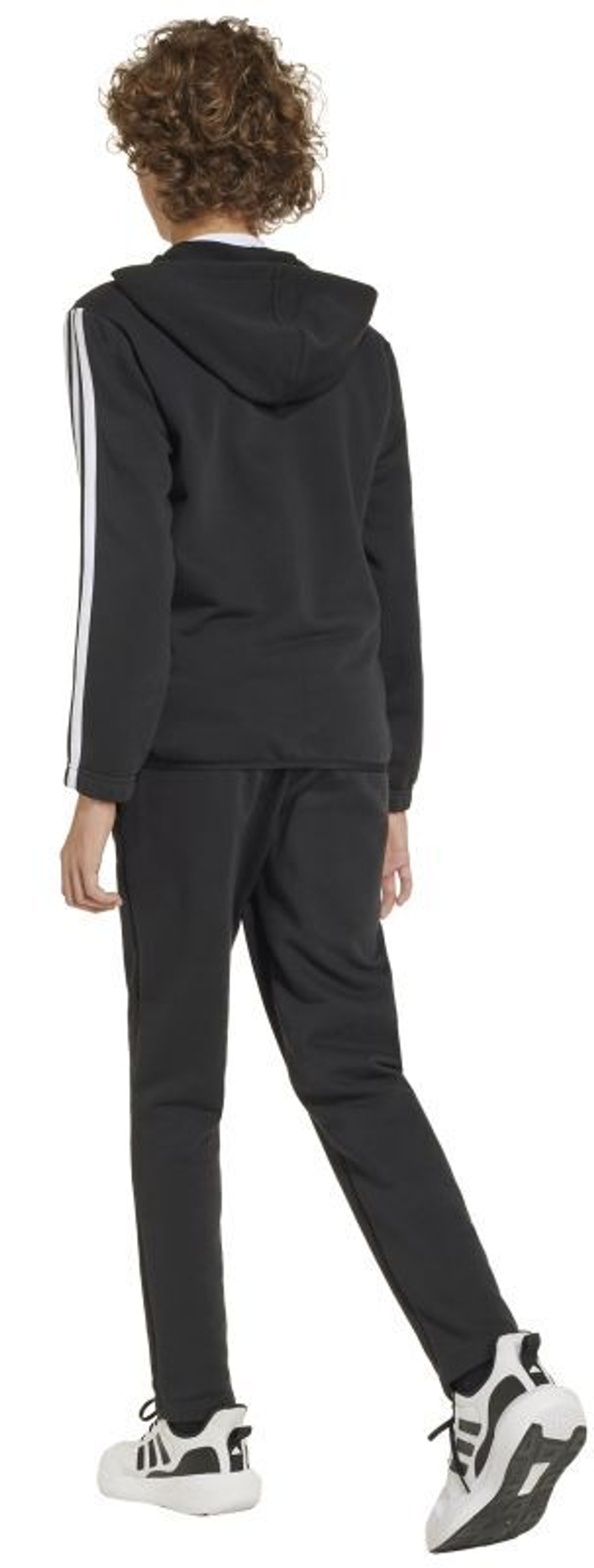 Детский теннисный костюм Adidas Kids 3-stripes French Terry - Black