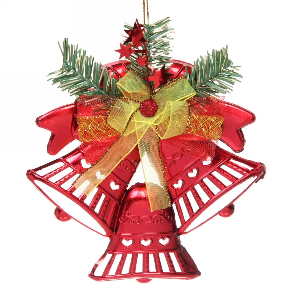 Украшение новогоднее «Звонкое трио» 17,5*20 см, Красный