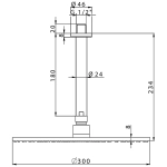Верхний душ Cisal Shower DS01370040
