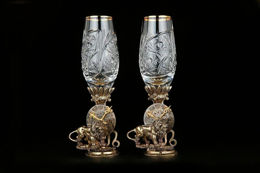 Набор фужеров для водки "Лев"