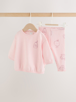 Толстовка и легинсы в комплекте для малышей Next H61-988, Розовый