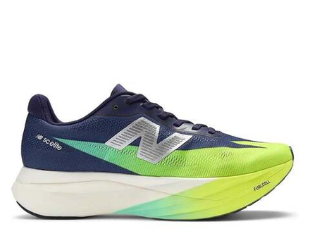 Кроссовки для бега женские New Balance Fuelcell SuperComp Elite v5 W Тёмно-синий-Лайм
