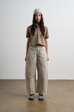 Брюки Nothomme Monterest Retro Washed Curved Blade Wide-Leg Pants "Sand Bone White" Women's