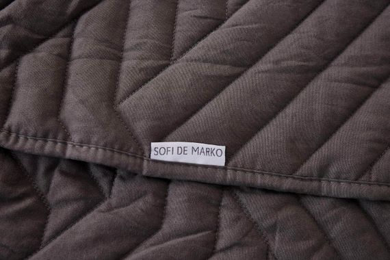 Мориц (антрацит) Покрывало 160х220