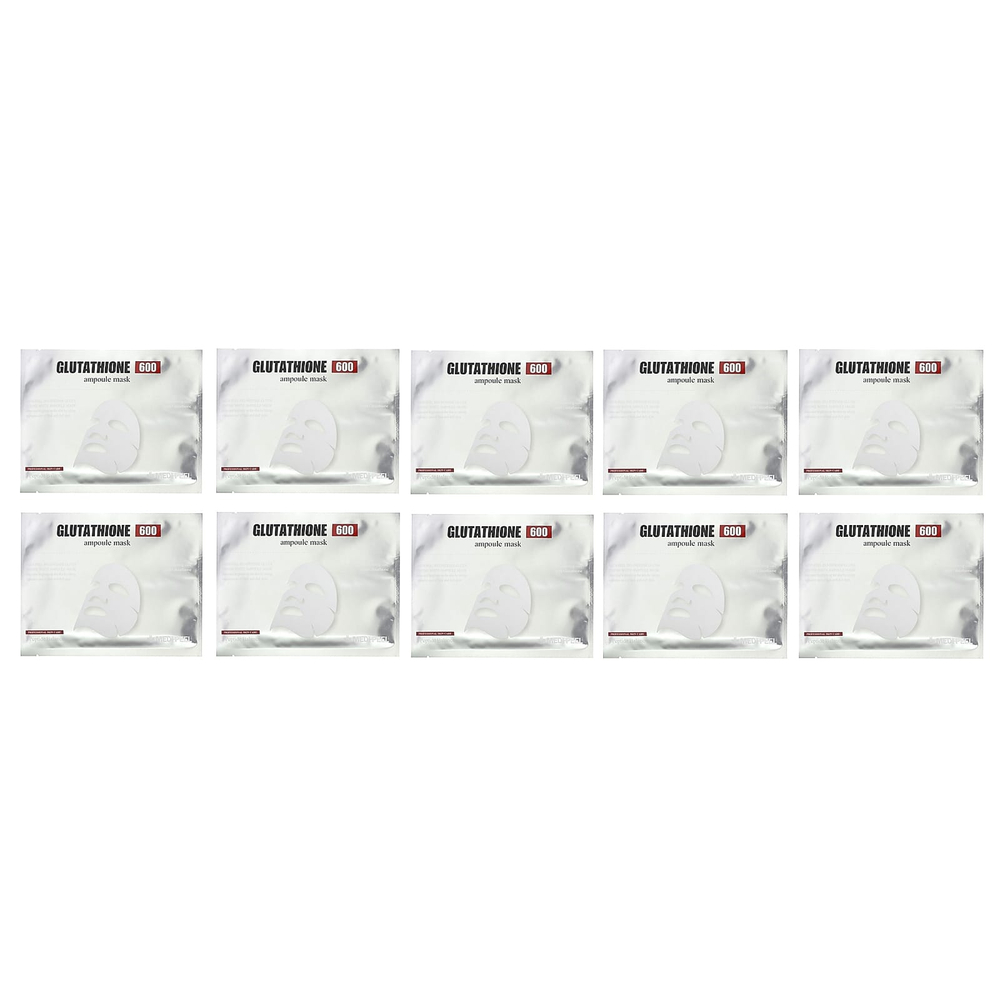 Medi-Peel, Glutathione 600 Ampoule Beauty Mask, 10 шт. Масок по 30 мл каждая
