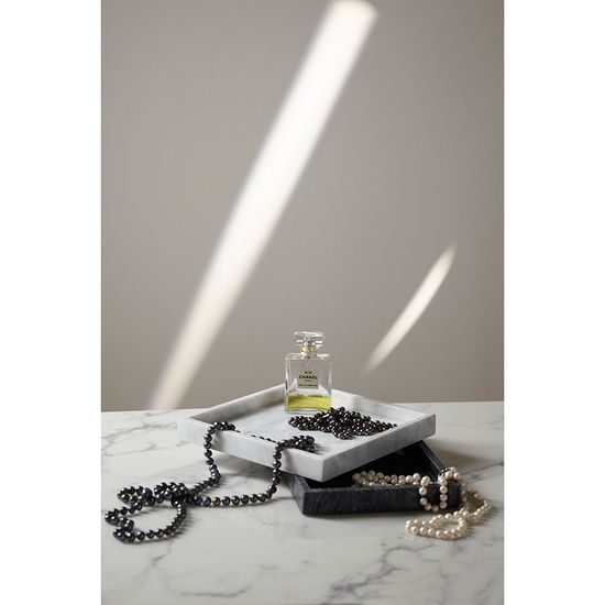 Поднос marm, 28х20 см, черный мрамор