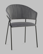 Стул Бруно NEW велюр серый