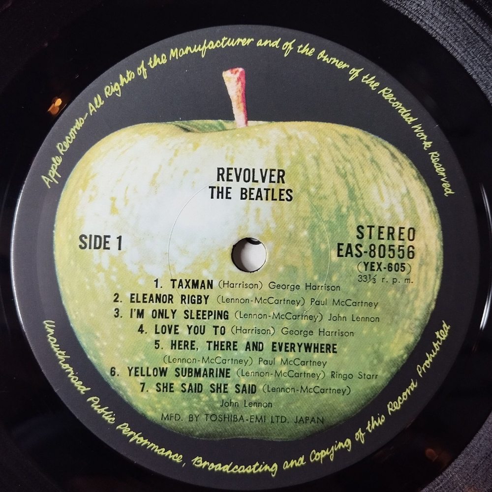 Винтажная виниловая пластинка LP The Beatles Revolver (Japan 1976) (No Obi) Eleanor Rigby