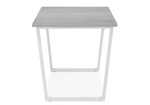 Стол деревянный Woodville раскладной Лота Лофт 120(160)х75 бетон светлый, белый матовый, ножки белые
