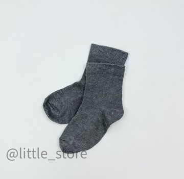 Носочки хлопковые, Графит