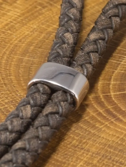 Бусина «Дубль» из нержавеющей стали