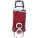 Тележка хозяйственная с сумкой (92*33*27см, колеса 16см,грузоподъемность до 30 кг.) бордо DC308AG3