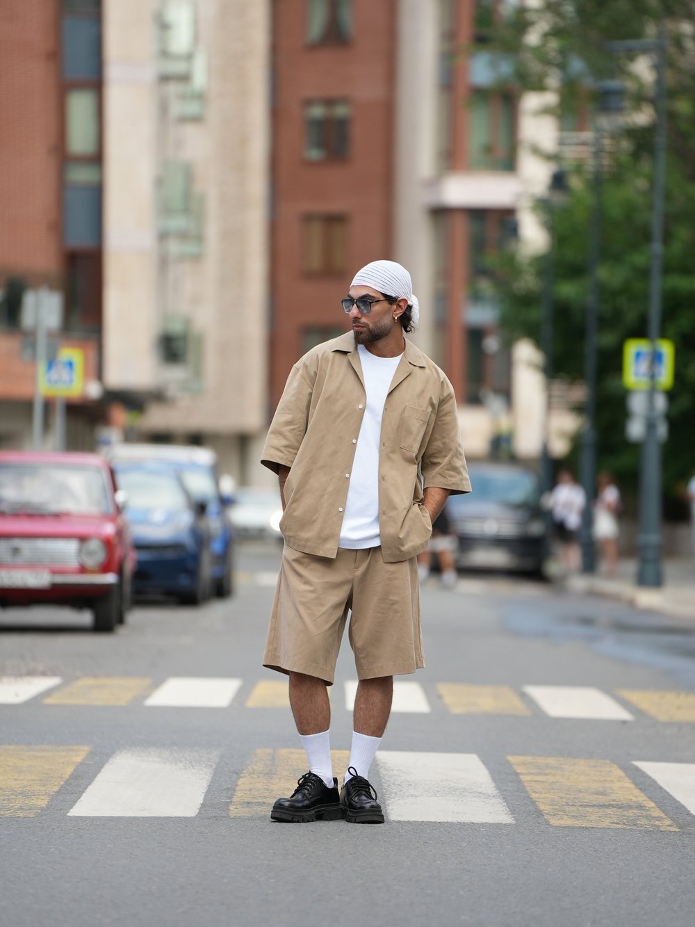 Шорты широкие | camel