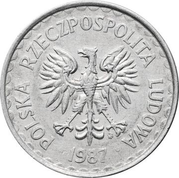 1 злотый 1987 Польша