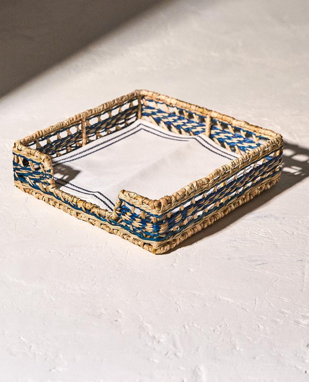 ZARA HOME ПОДСТАВКА ДЛЯ САЛФЕТОК, СИНИЙ