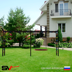 Уличная шведская стенка Sv Sport рукоход х 2 У50211 (Гнездо 80см/Кронш бокс)